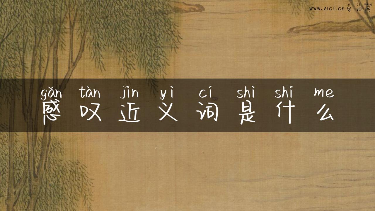 感叹近义词是什么