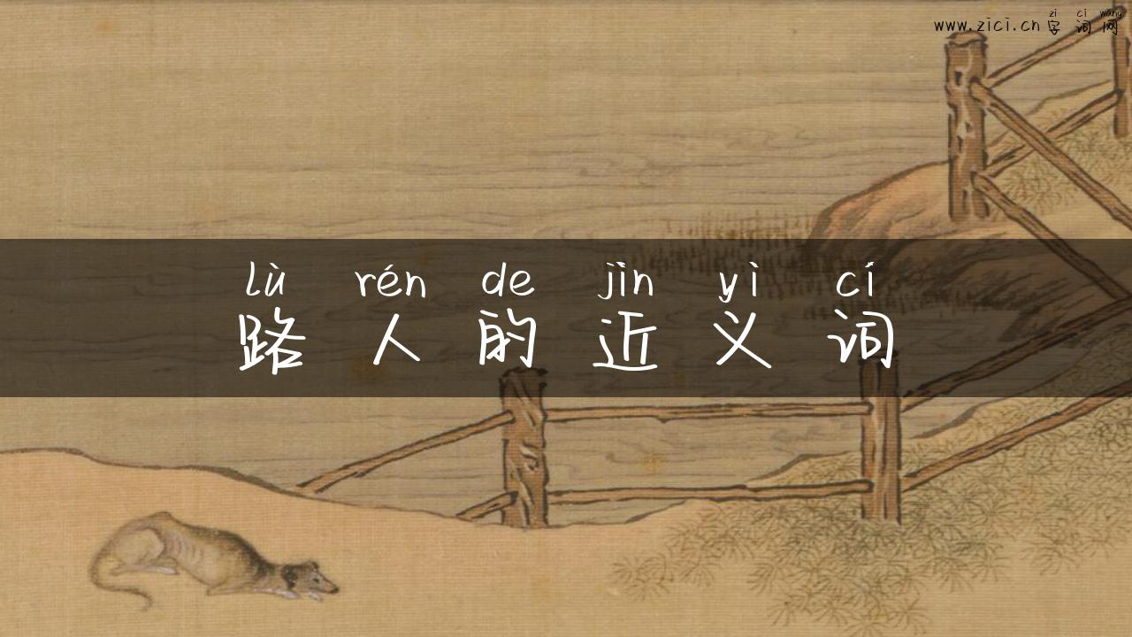 路人的近义词