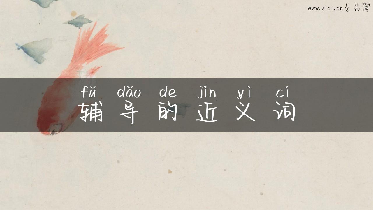辅导的近义词