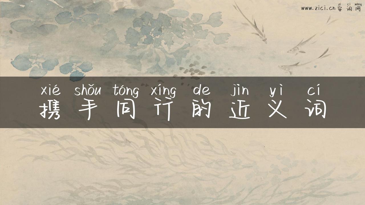 携手同行的近义词