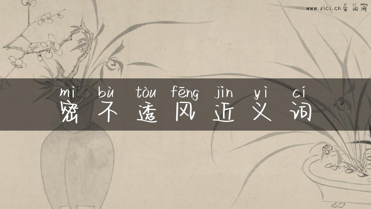 密不透风近义词