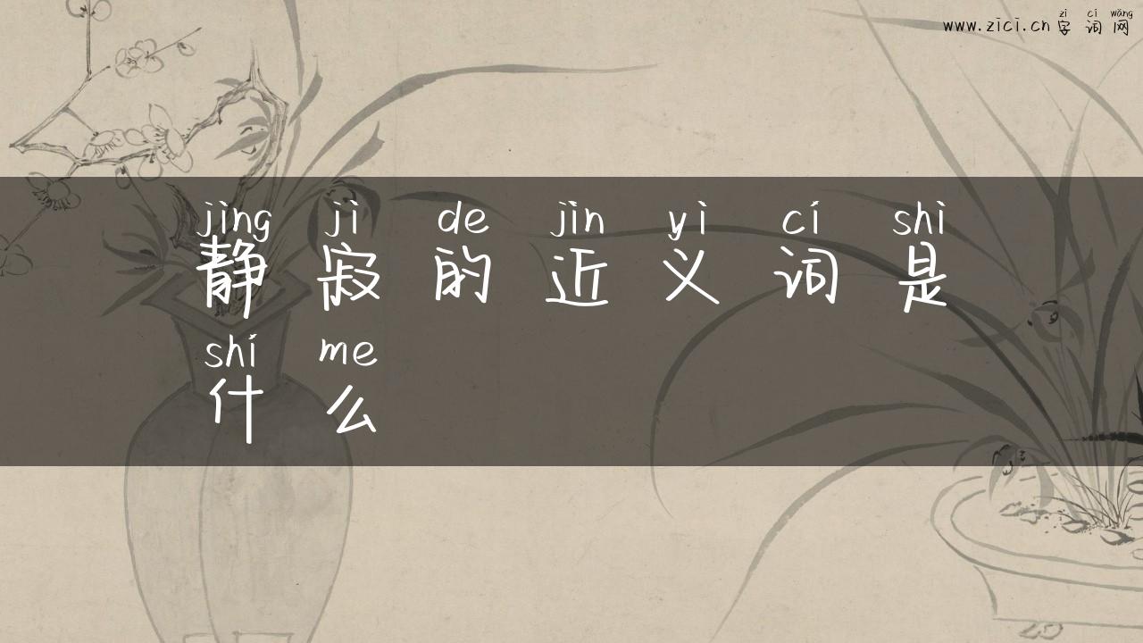 静寂的近义词是什么