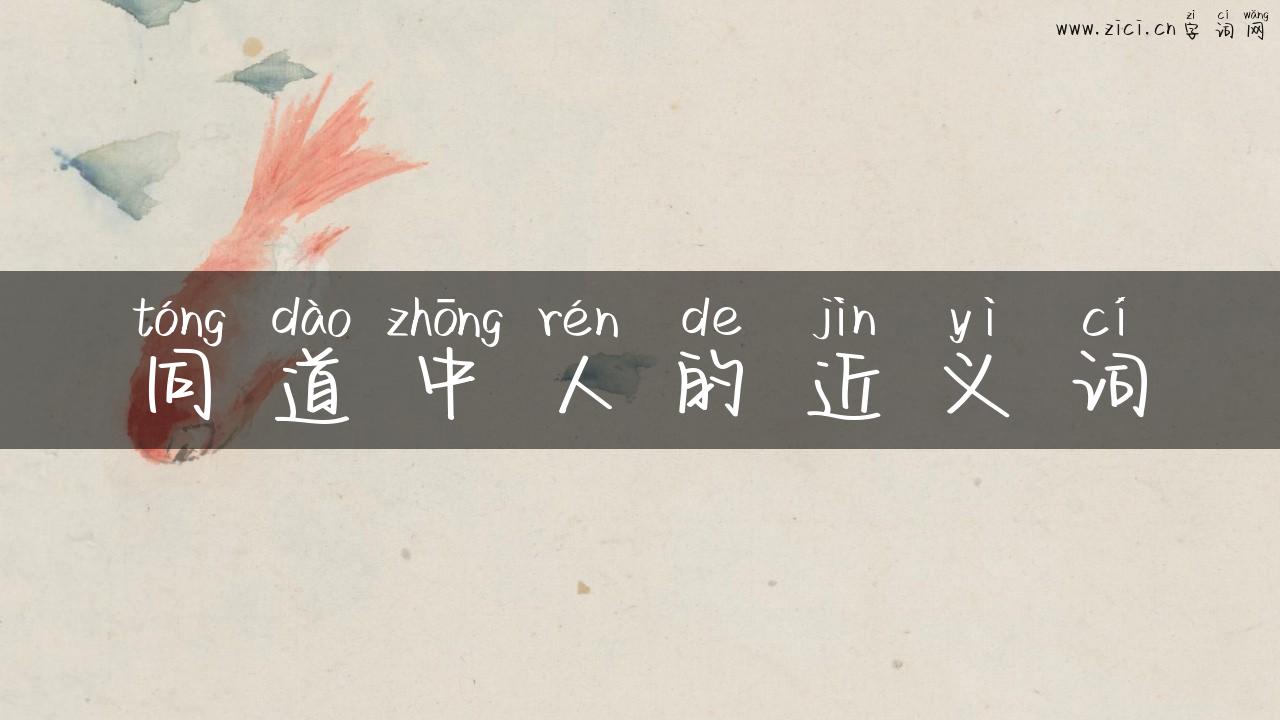 同道中人的近义词