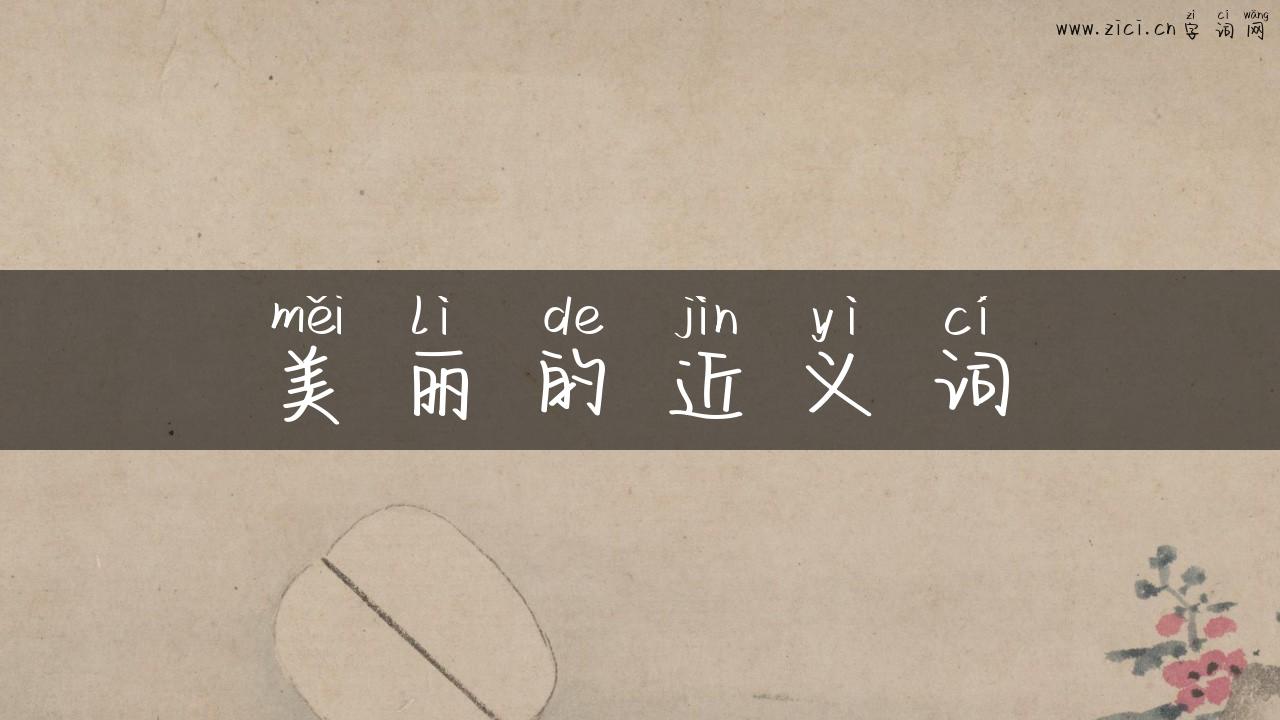 美丽的近义词