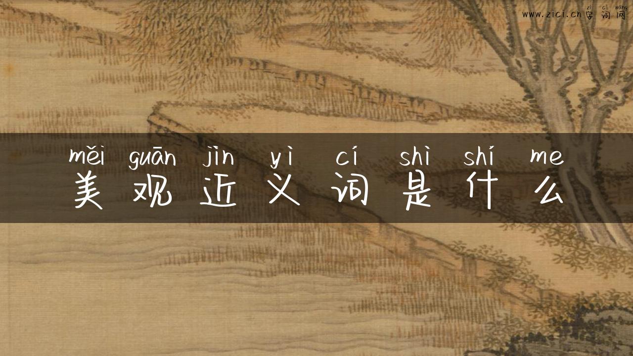 美观近义词是什么