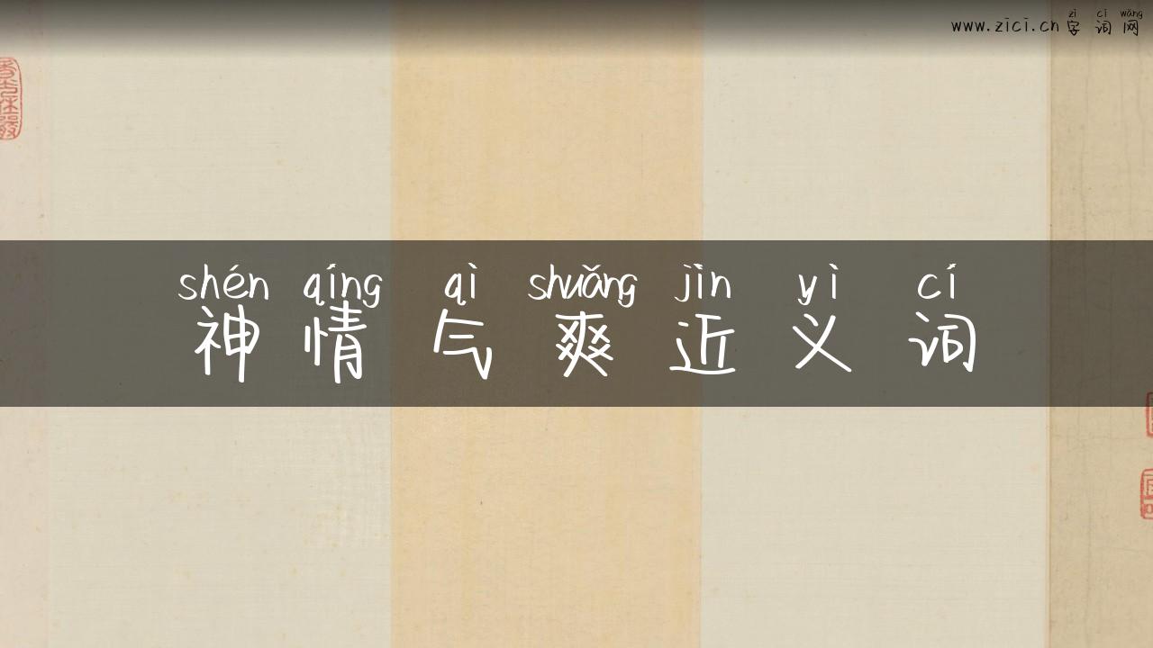 神情气爽近义词