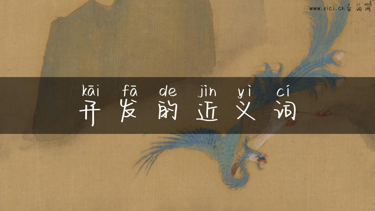 开发的近义词