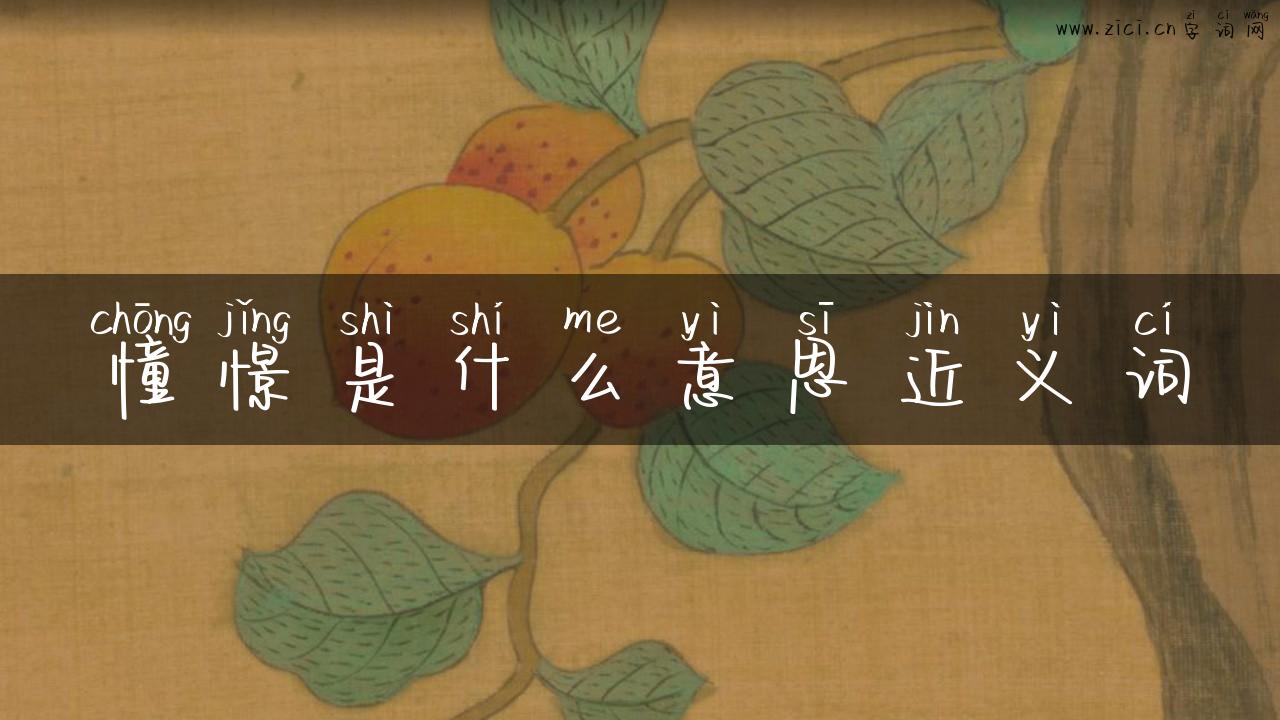憧憬是什么意思近义词