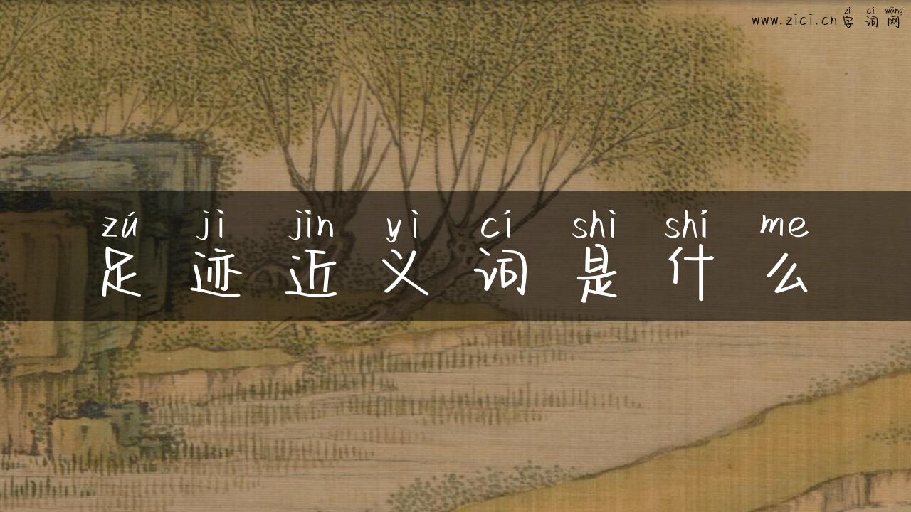 足迹近义词是什么