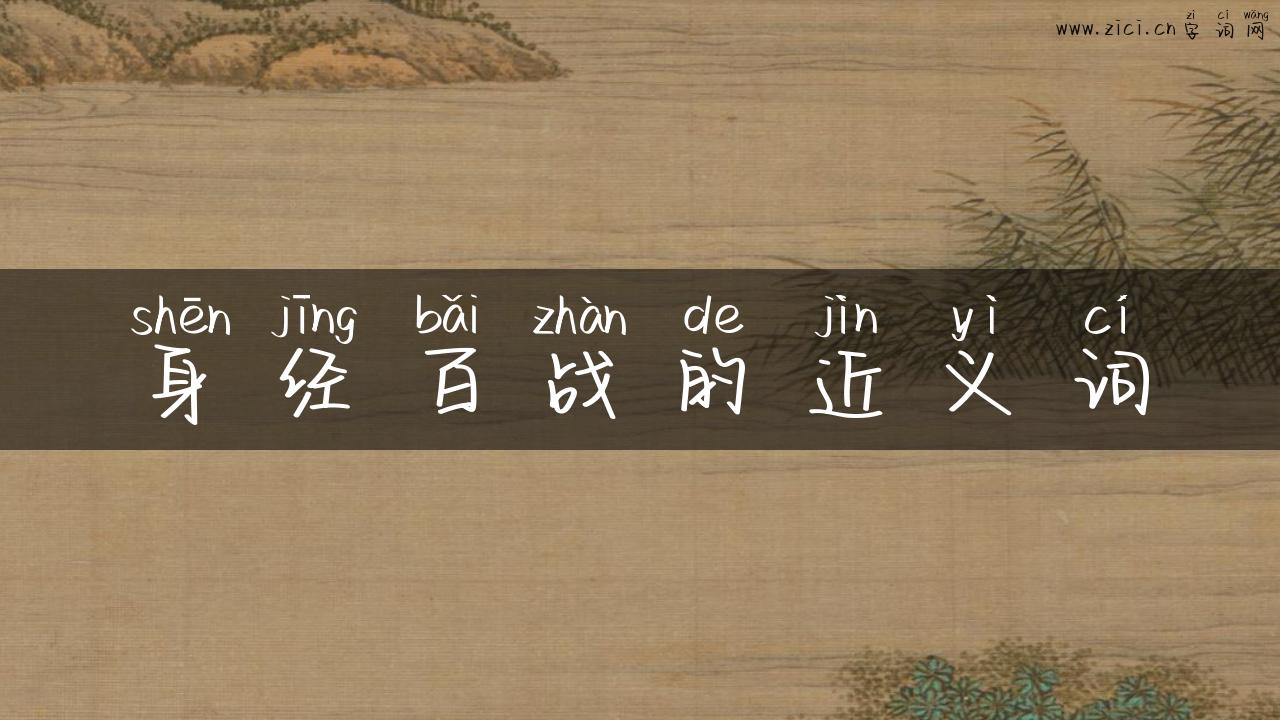 身经百战的近义词