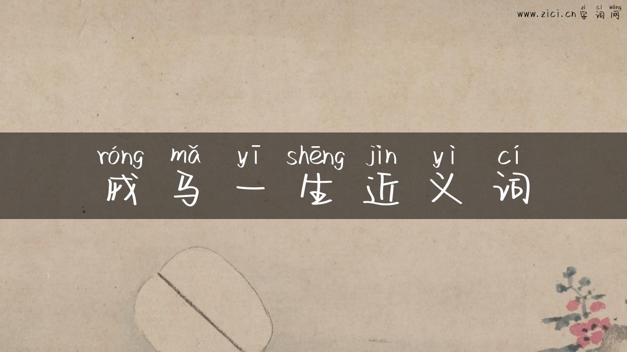 戎马一生近义词