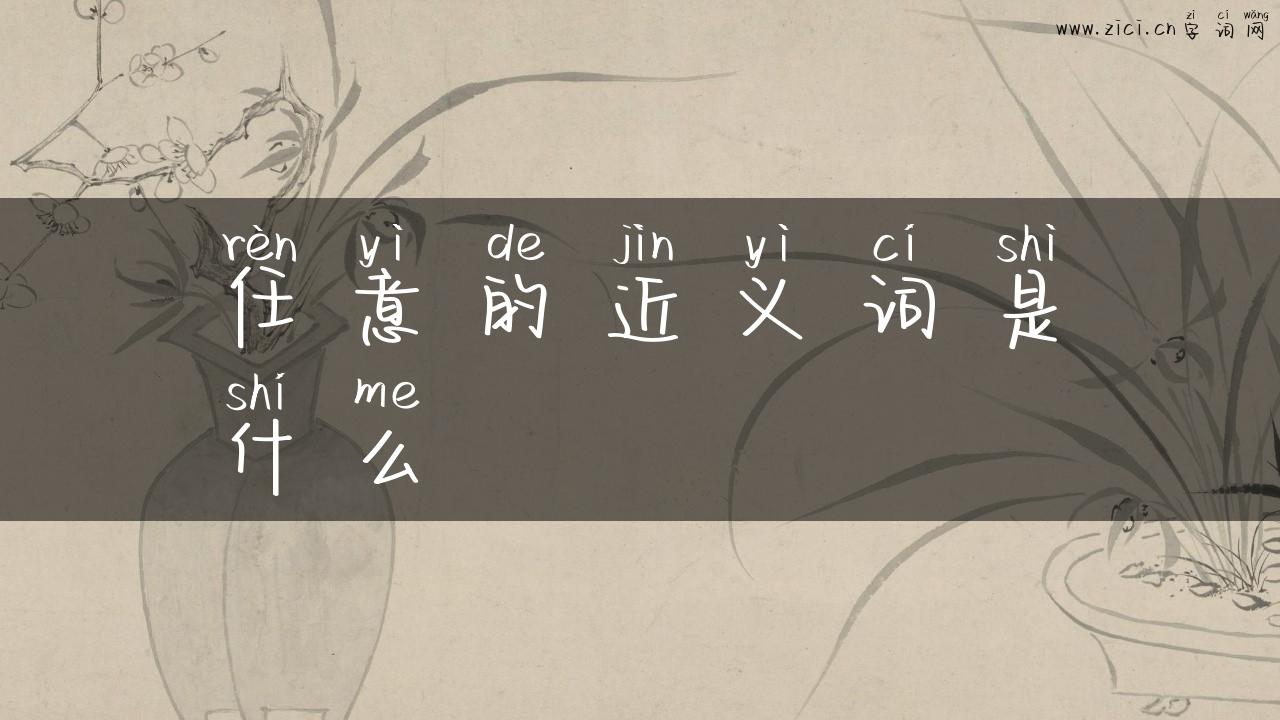 任意的近义词是什么