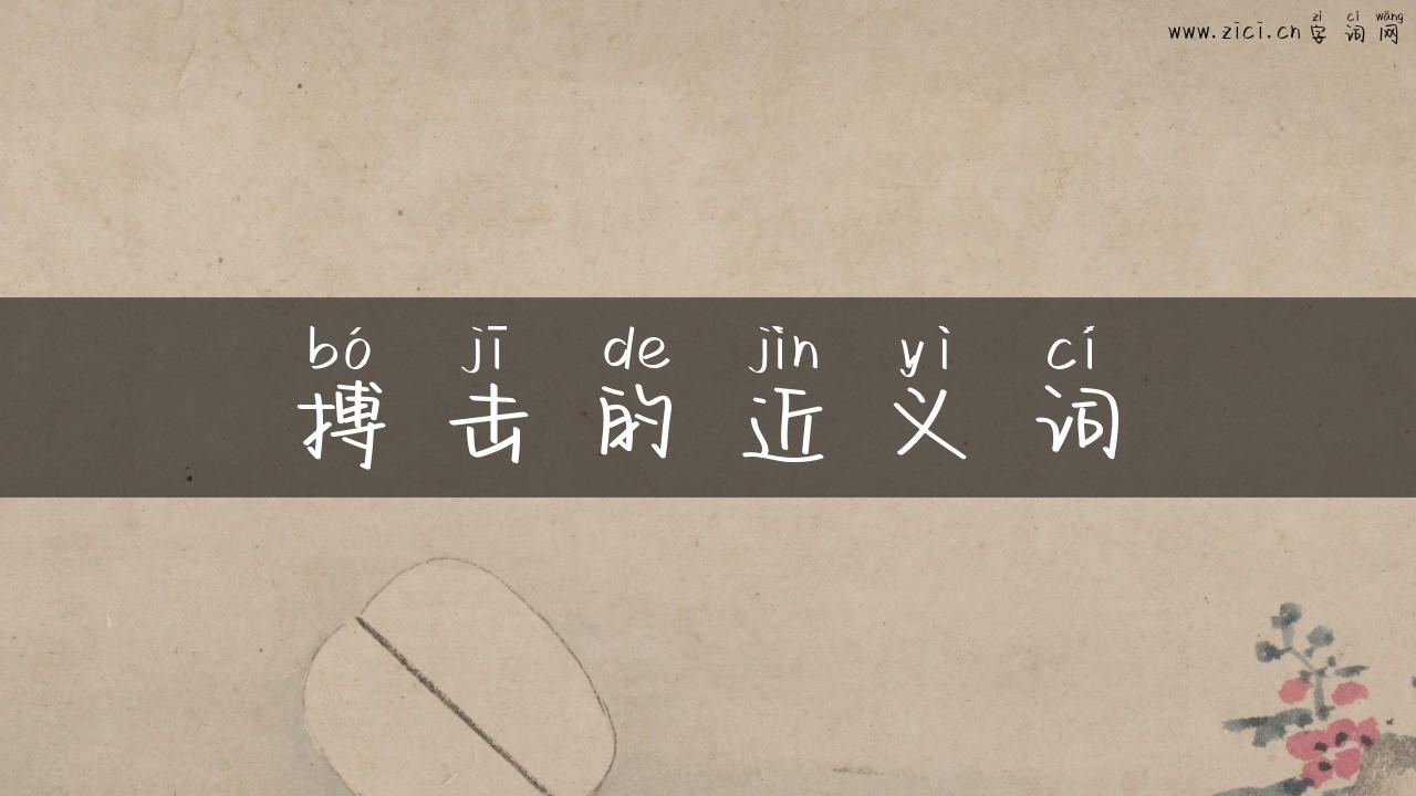 搏击的近义词