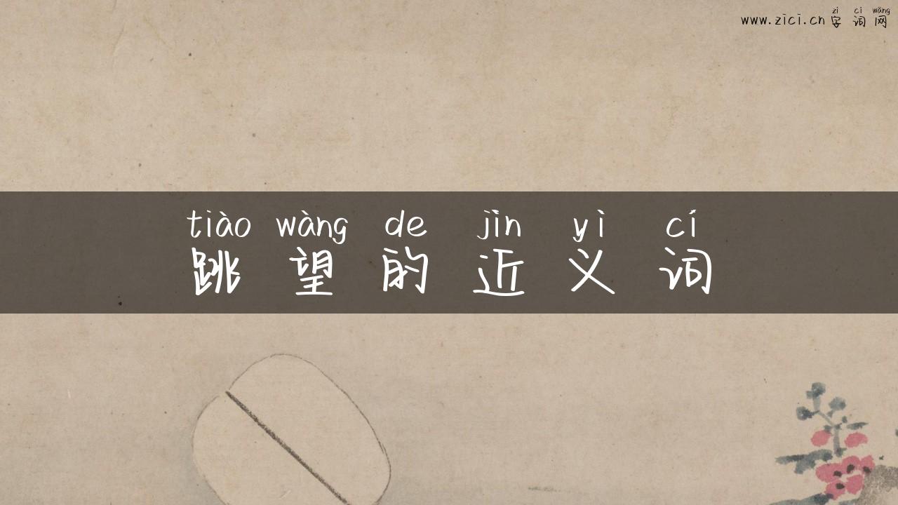 跳望的近义词