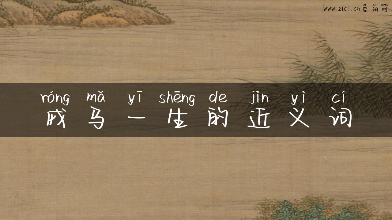 戎马一生的近义词