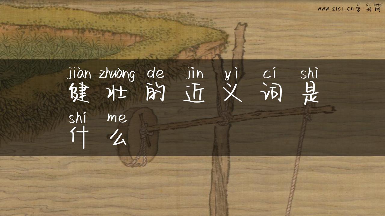 健壮的近义词是什么