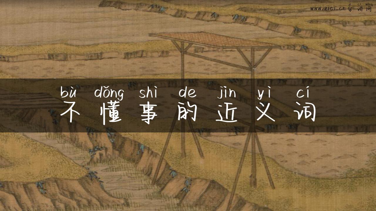 不懂事的近义词
