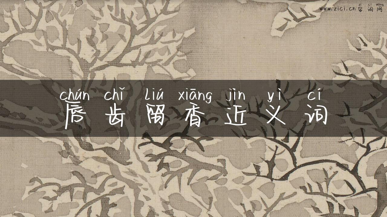 唇齿留香近义词