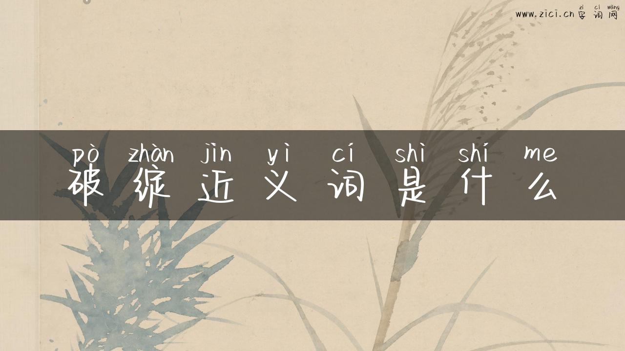 破绽近义词是什么