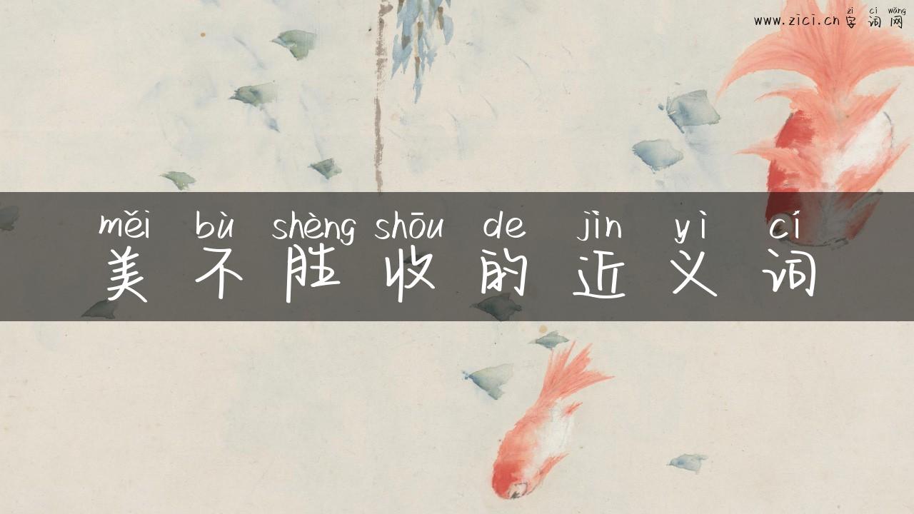 美不胜收的近义词