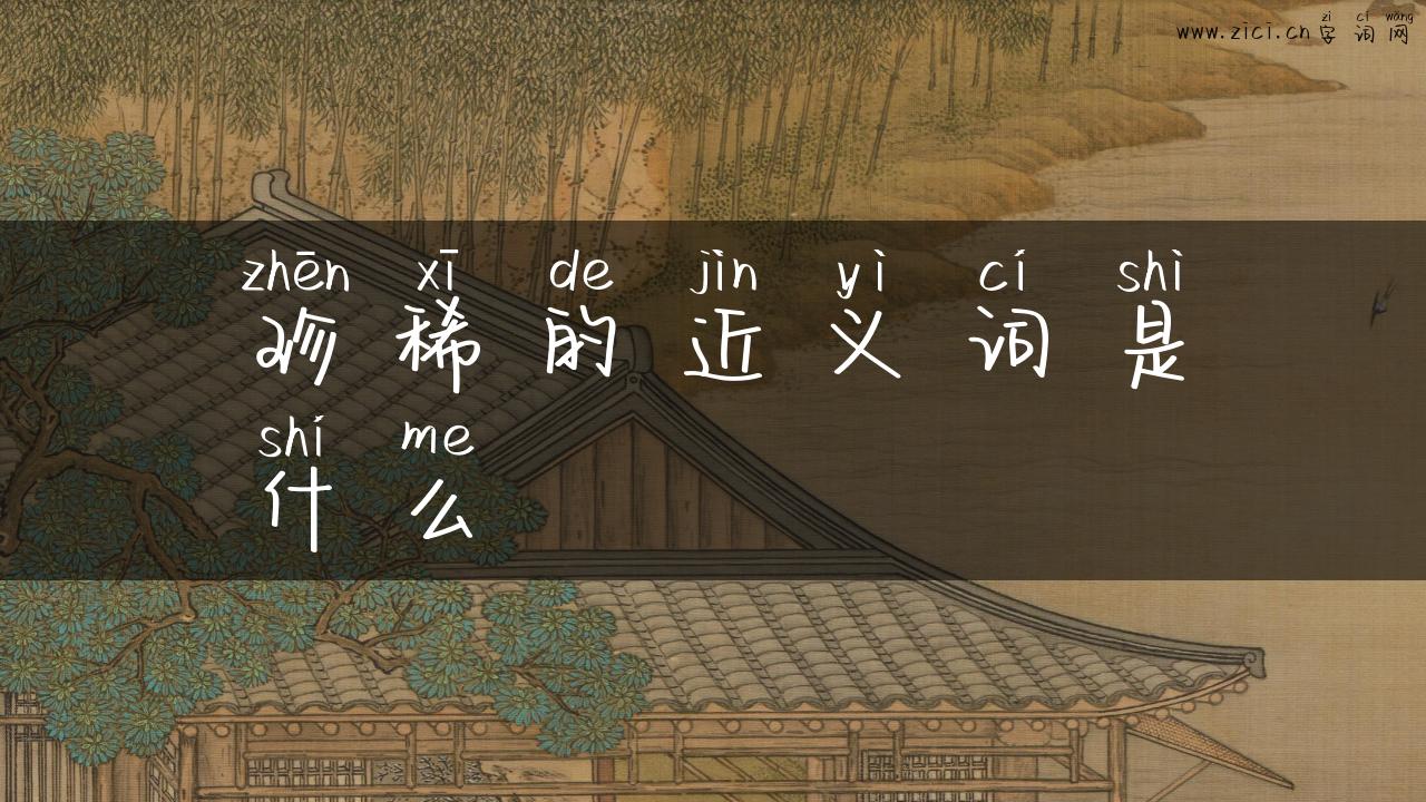 珍稀的近义词是什么