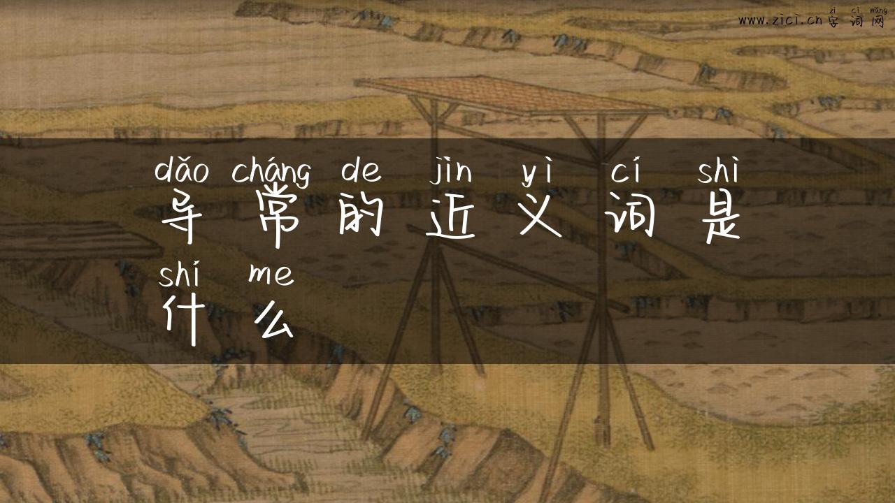 导常的近义词是什么
