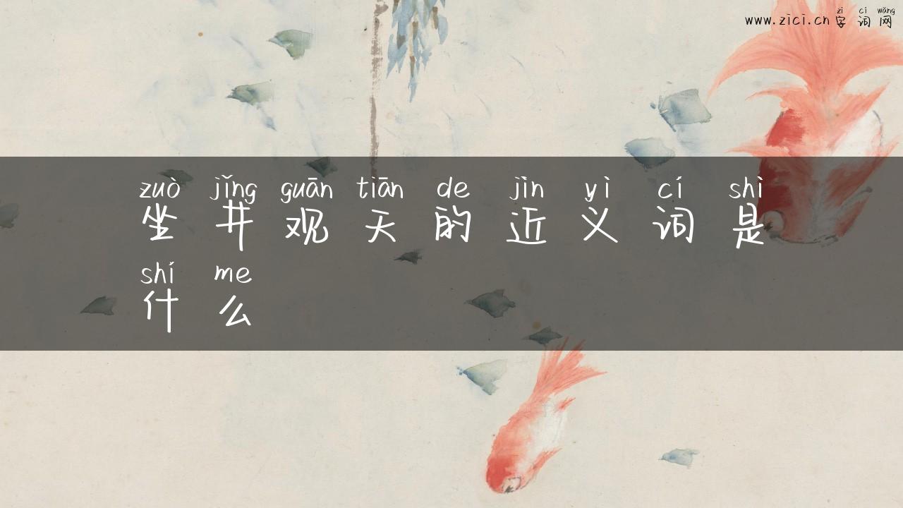 坐井观天的近义词是什么