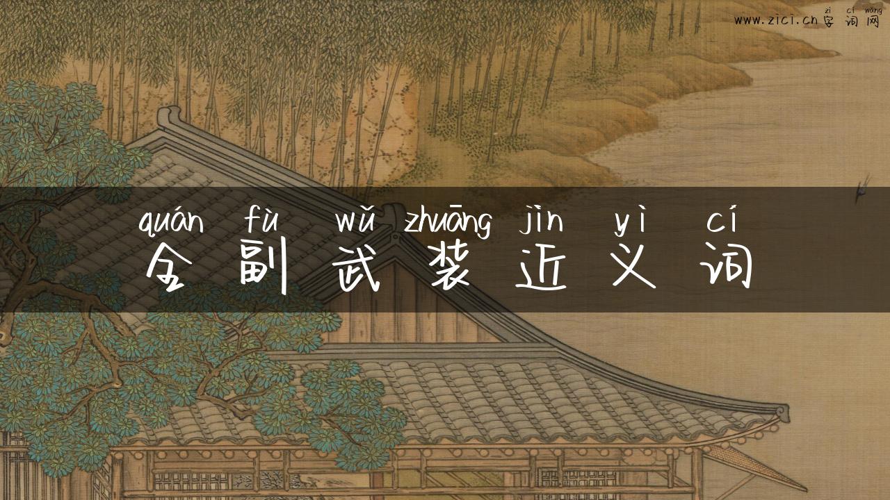 全副武装近义词