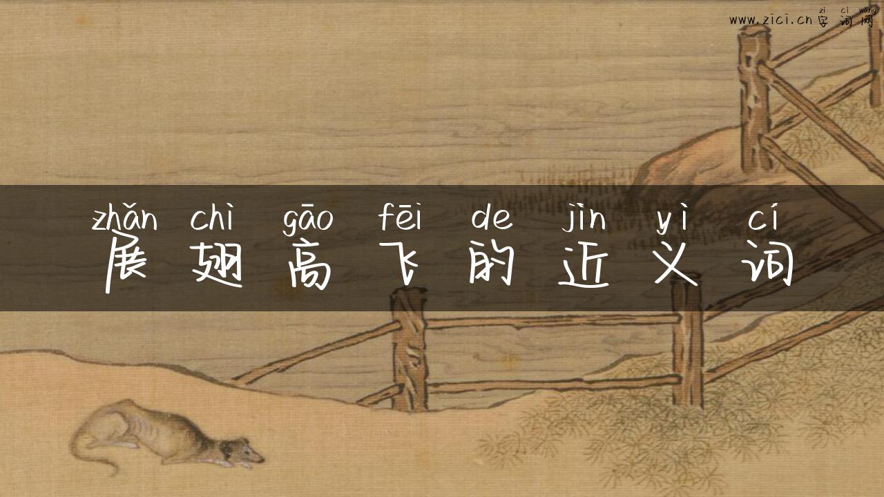 展翅高飞的近义词