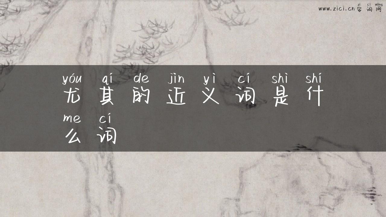 尤其的近义词是什么词