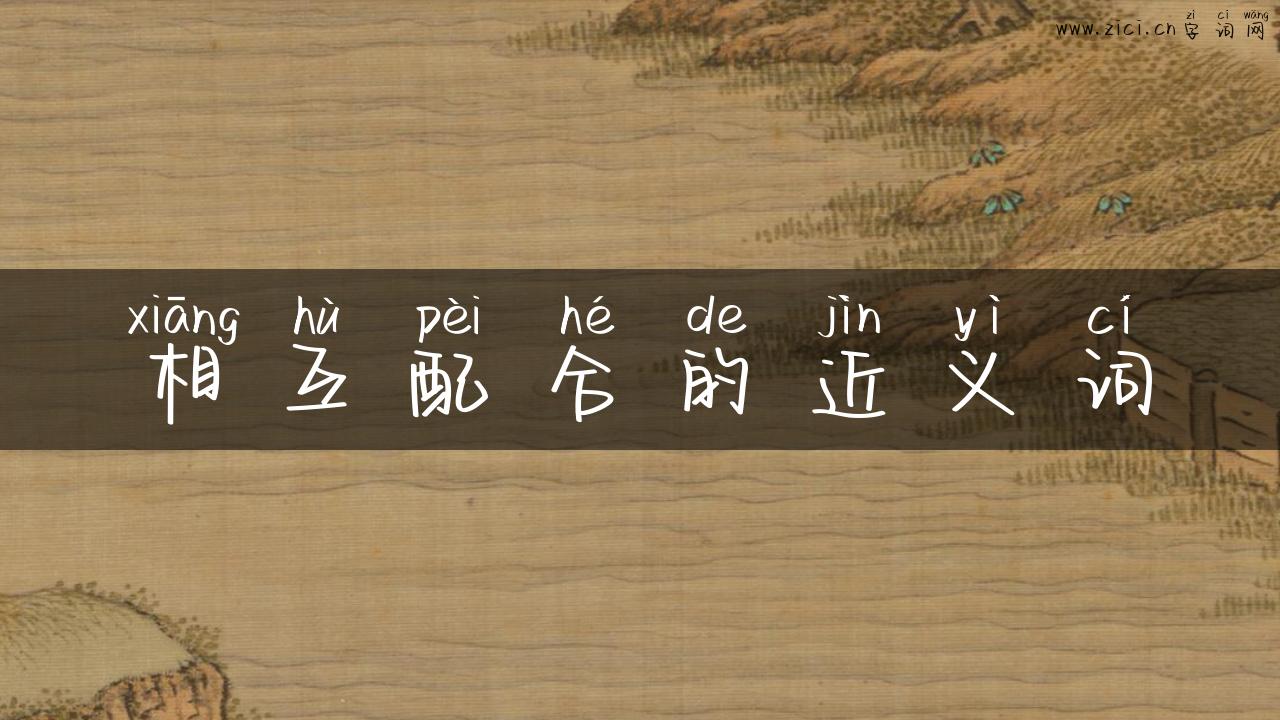 相互配合的近义词
