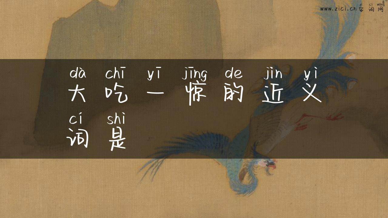 大吃一惊的近义词是