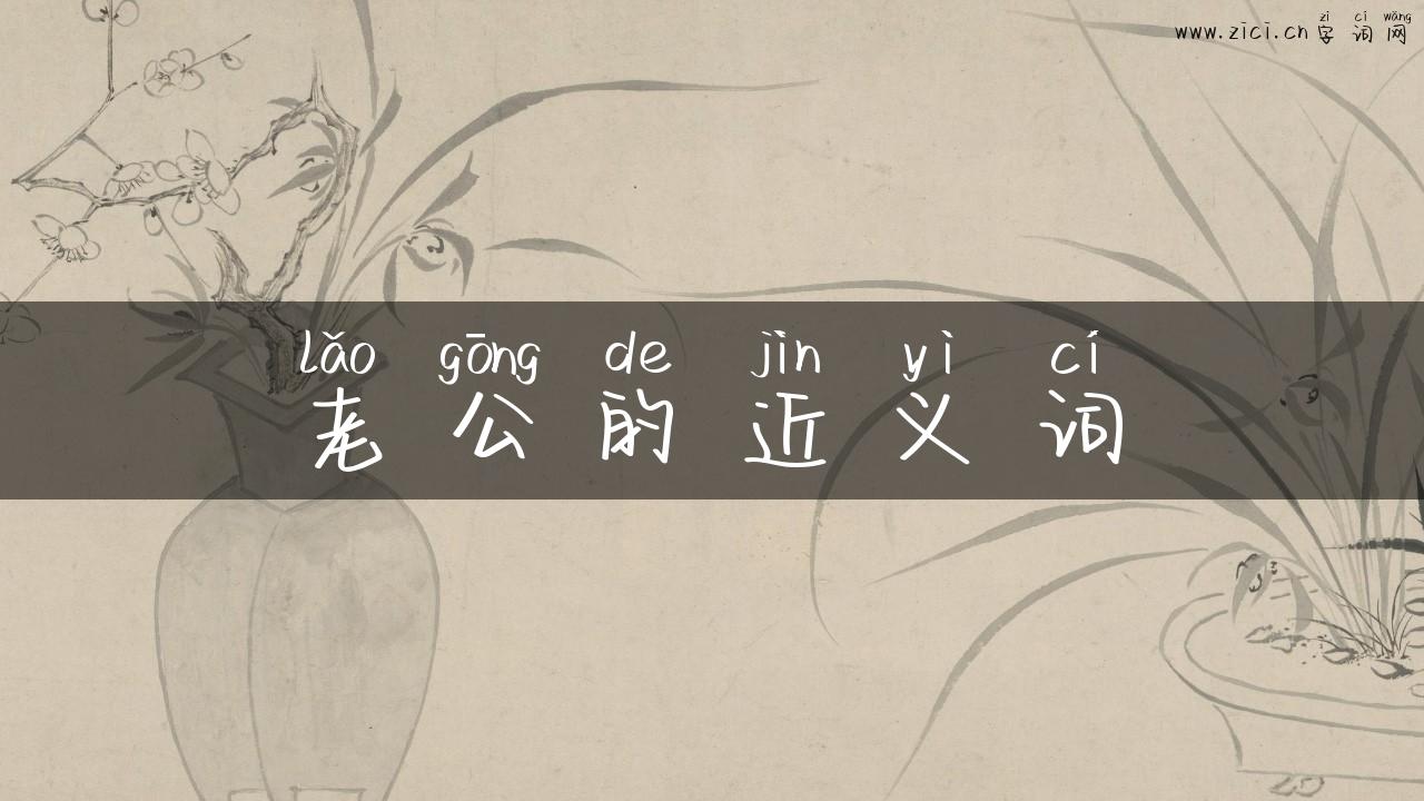 老公的近义词