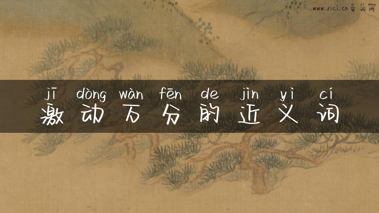 激动万分的近义词