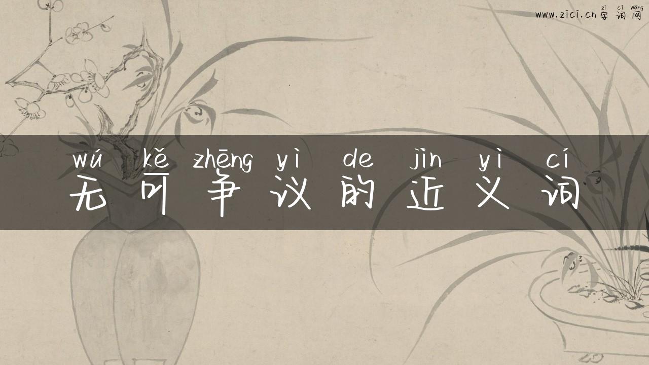无可争议的近义词