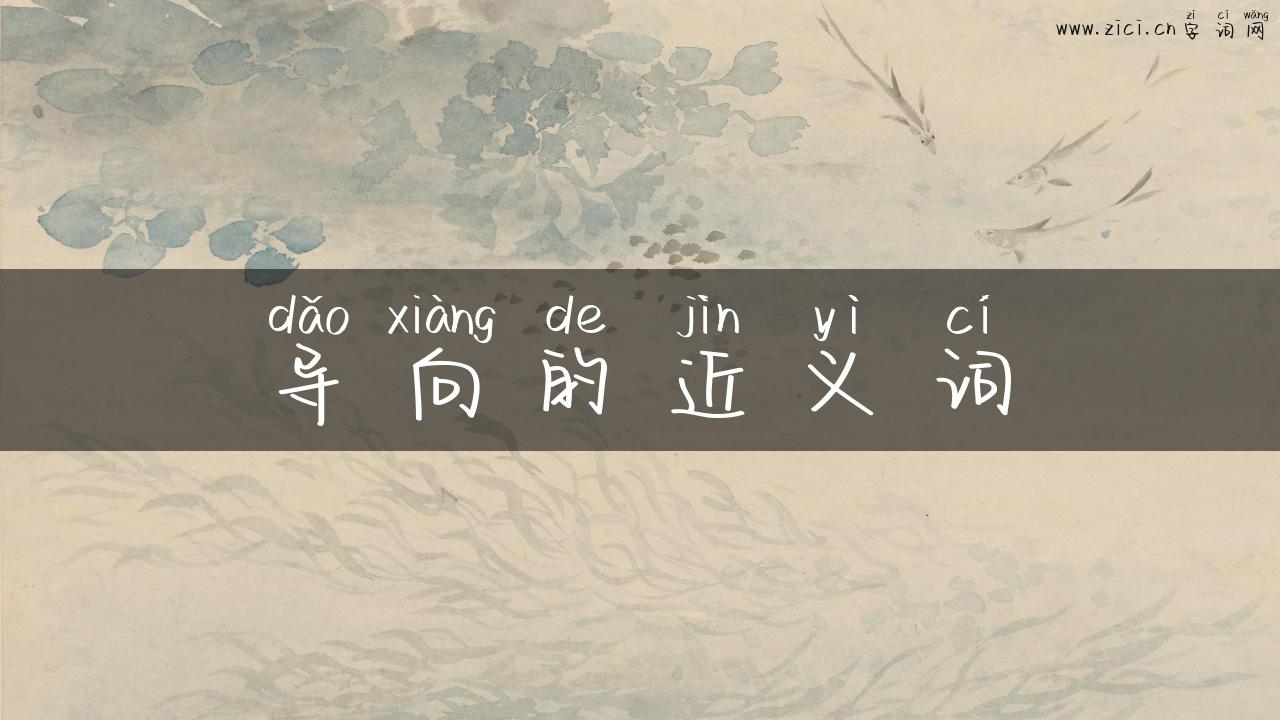 导向的近义词