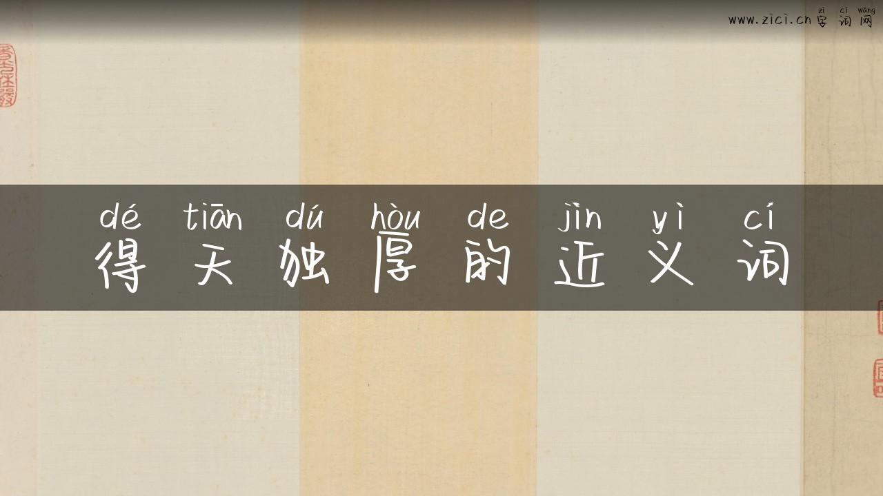 得天独厚的近义词