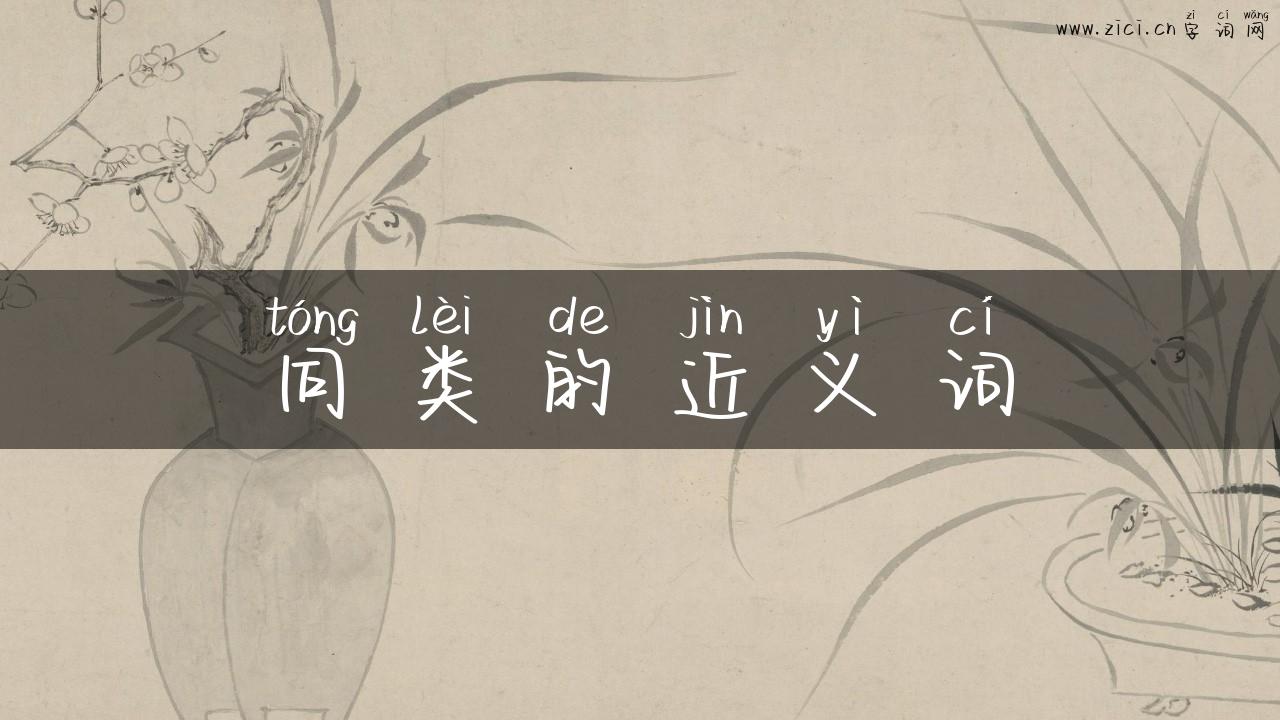 同类的近义词