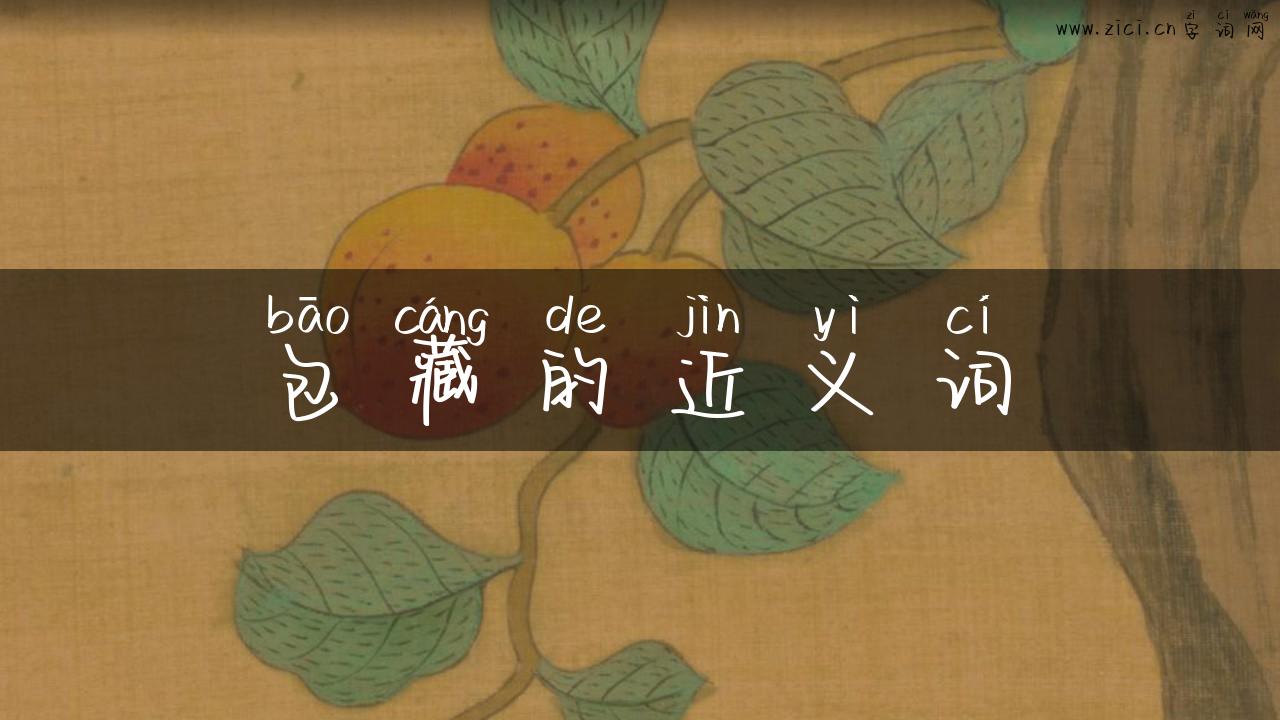 包藏的近义词