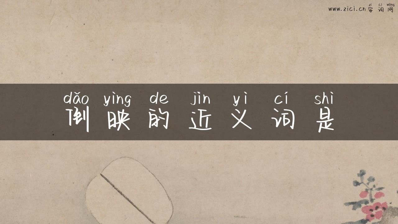 倒映的近义词是