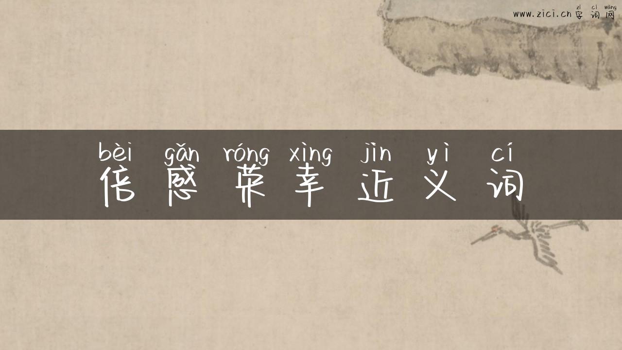 倍感荣幸近义词