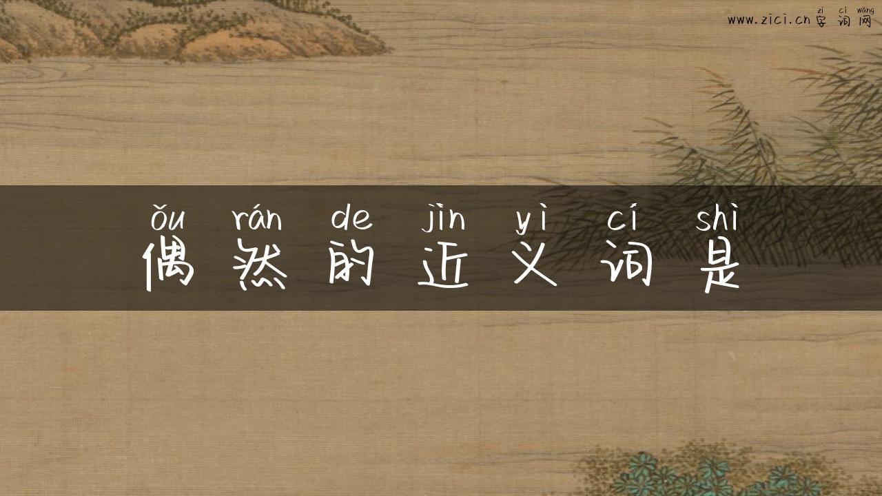 偶然的近义词是