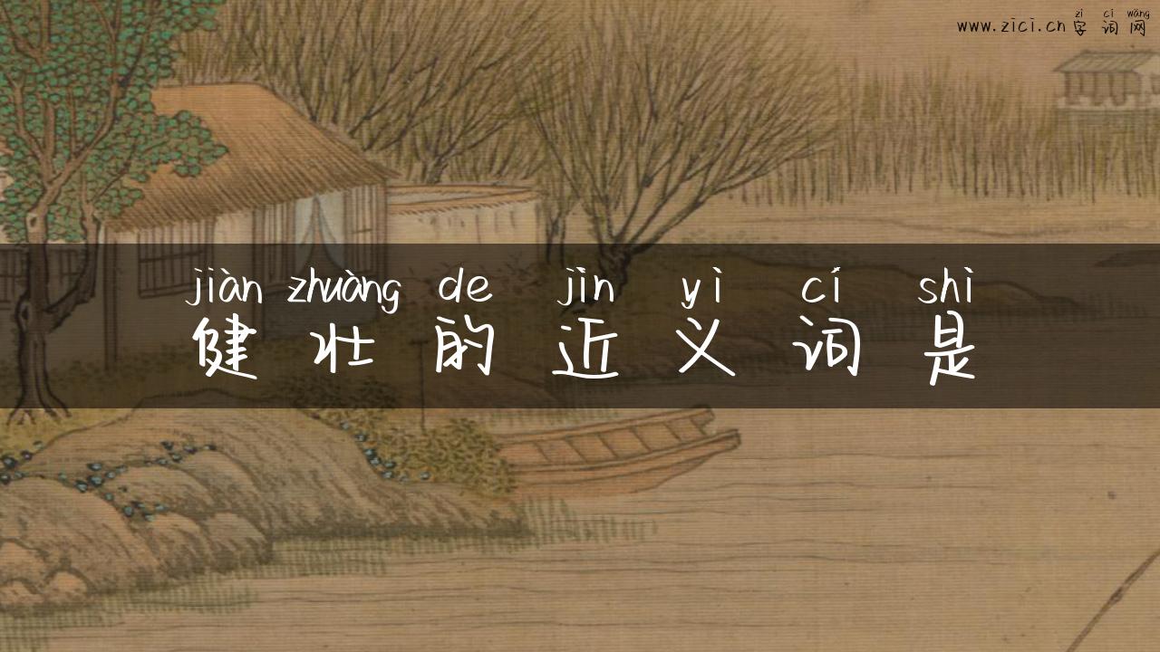 健壮的近义词是