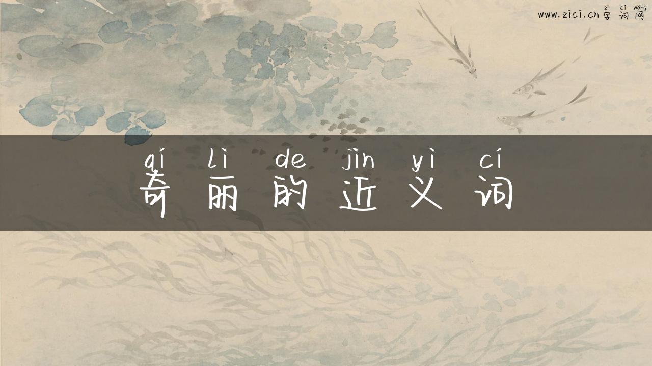 奇丽的近义词