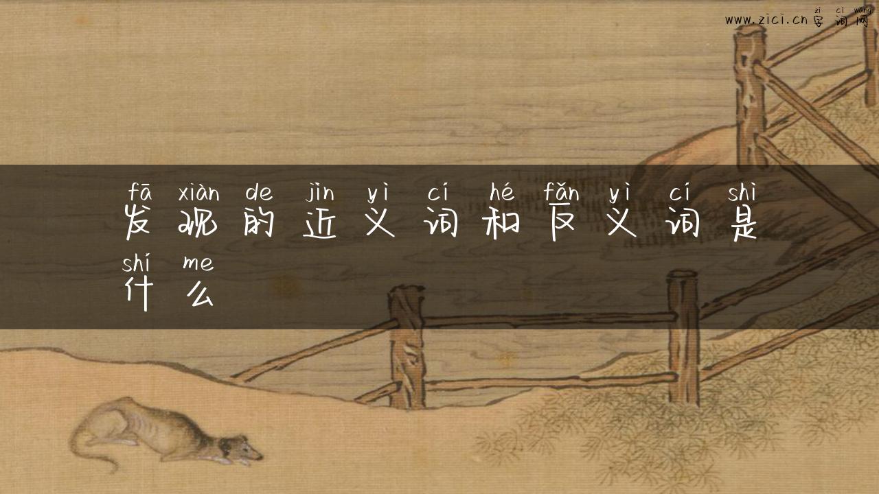 发现的近义词和反义词是什么