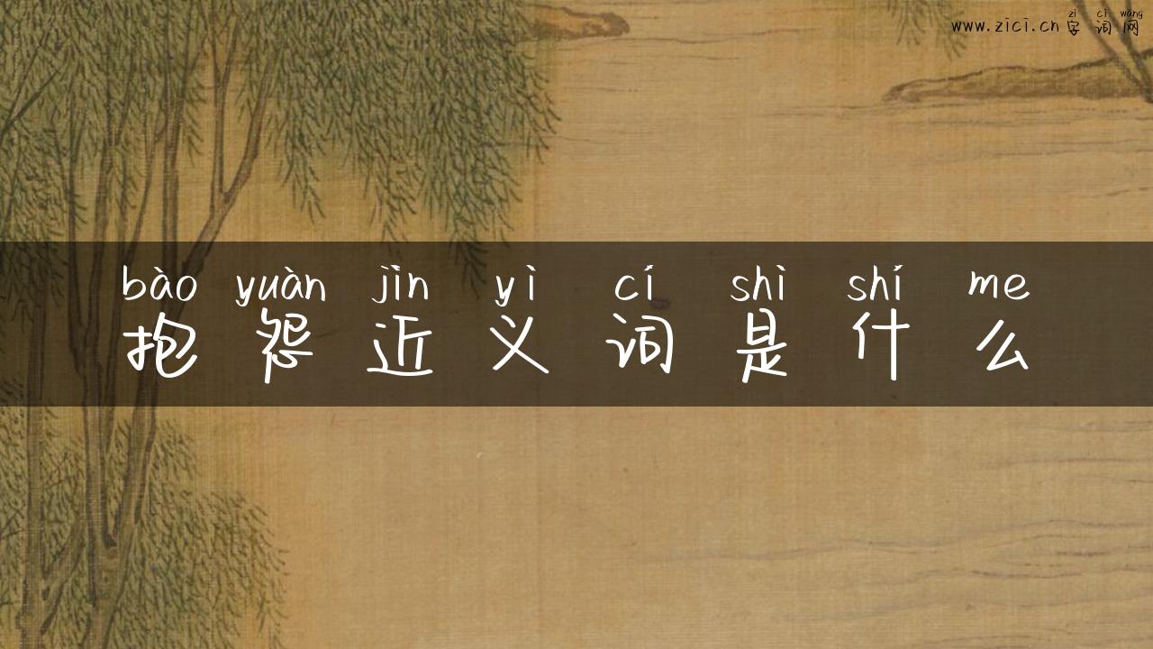 抱怨近义词是什么