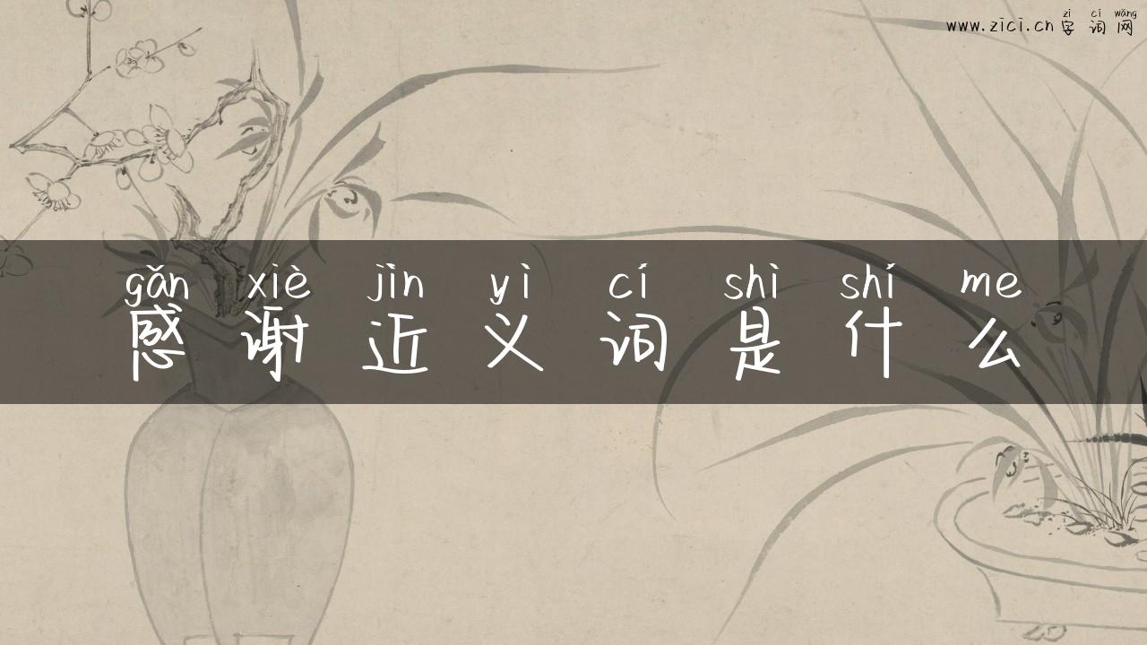 感谢近义词是什么