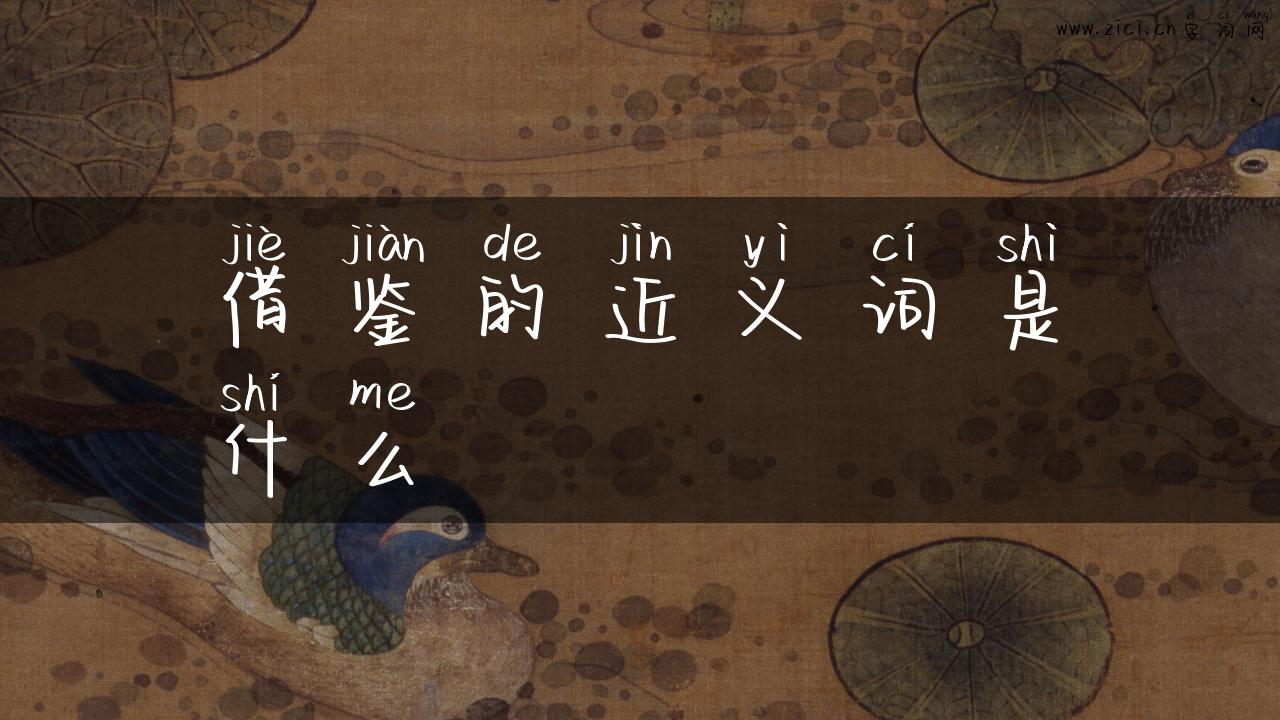 借鉴的近义词是什么