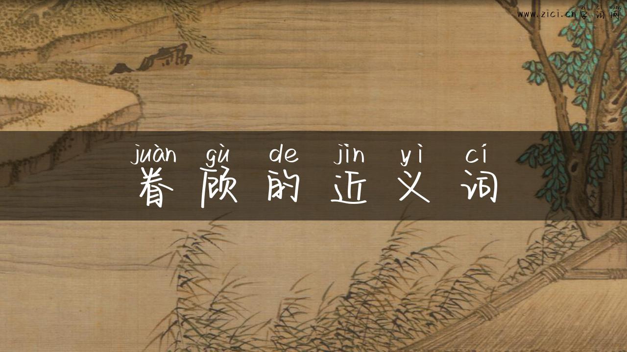 眷顾的近义词
