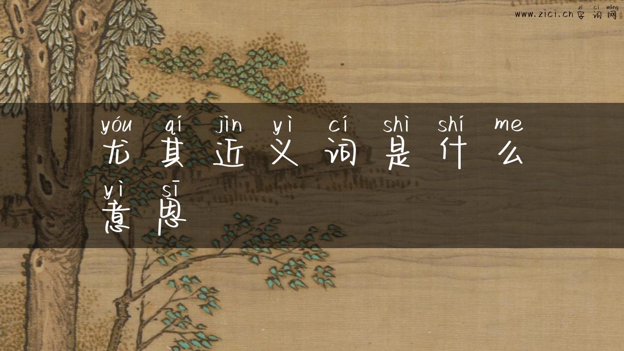 尤其近义词是什么意思
